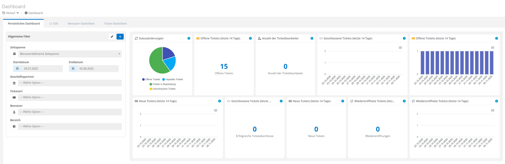 Dispatcher Dashboard – Tesseron – Dokumentation